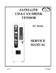 SATELLITE CD-6 CAN DRINK VENDOR SERVICE MANUAL