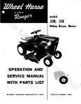 models 33R, 33E - The Wheel Horse Manual and Documentation