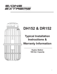 DH152/DR152 Installation Instructions