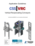 Application Guidelines Vertical Reciprocating Conveyors