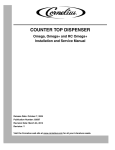 Installation and Service Manual Counter Top Dispenser