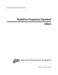 Rubidium Frequency Standard
