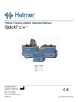 QuickThaw™ Plasma Thawing System Operation Manual