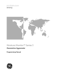 GE Panametrics MMS 3 Moisture Analyzer Manual PDF