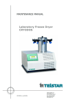 Telstar Cryodos Cryostat Service Manual