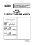2015 Transit Incomplete Vehicle Manual (January