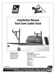 Installation Manual Roof Zone Ladder Rack