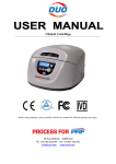 Centrifuge DUO User Manual