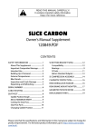 Cannondale Slice Aero User Manual