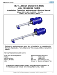 (mss) high pressure pumps - Fluid Equipment Development Company
