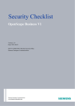 Security Checklist - Procomp Telecom Kft