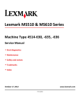 Lexmark MS510 & MS610 Series