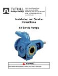 Installation and Service Instructions ST Series Pumps