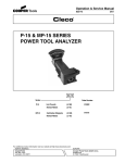 P-15 & MP-15 SERIES POWER TOOL ANALYZER