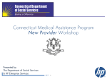 Provider - Connecticut Medical Assistance Program