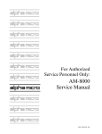 AM-8000 Service Manual - Birmingham Data Systems