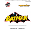 Batman Arcade Service Manual