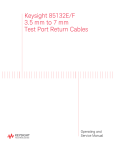 Keysight 85132E/F 3.5 mm to 7 mm Test Port Return Cables