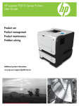HP LaserJet Enterprise P3015 User Guide Manual