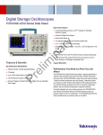 Digital Storage Oscilloscopes - TDS1000C