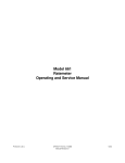 Model 661 Ratemeter Operating and Service Manual