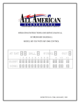 operating instructions and service manual scoreboard baseball