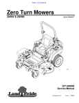 Zero Turn Mowers 357-388SM Service Manual