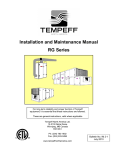 Installation and Maintenance Manual RG Series