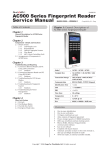 AC900 Series Fingerprint Reader Service Manual