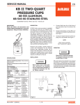 KB II TWO-QUART PRESSURE CUPS