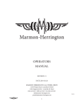 Operators Manual - Marmon