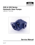 G20 & G30 Series Hydraulic Gear Pumps Service Manual