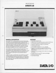 Data I/O UniSite 40 Specs 1986 1987