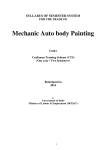 Mechanic Auto body Painting - Directorate General of Employment