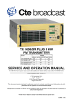 TX 1000 PLUS service manual - 3