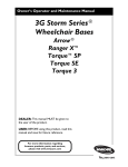 3G Storm Series® Wheelchair Bases