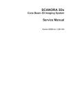 SCANORA 3Dx Cone Beam 3D Imaging System Service Manual