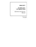 Model 8371 Air Capture Hood Operation and Service Manual
