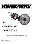 Kwik-Lathe Owners Manual