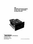 OEM OPERATING AND SERVICE MANUAL TM-100-1