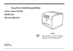 Color Laser Printer (50/60 Hz) Service Manual DocuPrint