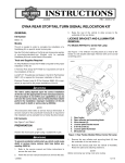 dyna rear stop/tail/turn signal relocation kit - Harley