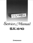 Service Manual Pioneer SA 610