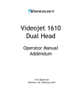 Videojet 1610 Dual Head Printer