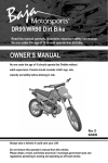 DR90/WR90 Dirt Bike OWNER`S MANUAL