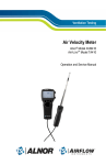 TSI Alnor AVM410 Thermal Anemometer Manual PDF