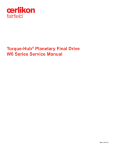 Torque-Hub® Planetary Final Drive W6 Series Service Manual