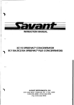 INSTRUCTION MANUAL SCl 10 SPEEDVAC? CONCENTRATOR