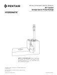 JB-1 System Sewage Ejector Pump Package