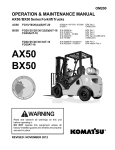 AX50 BX50 - Komatsu Forklift USA, Inc. v3.1
